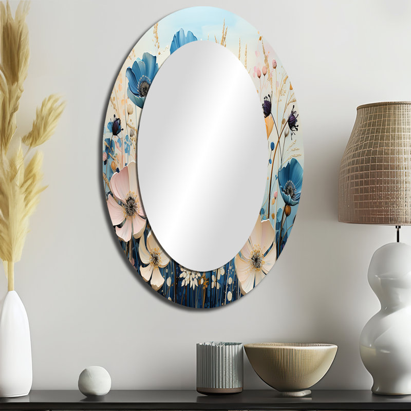 Miroir mural ovale Meadowscape Meadowscape Meadow, 36 po x 24 po