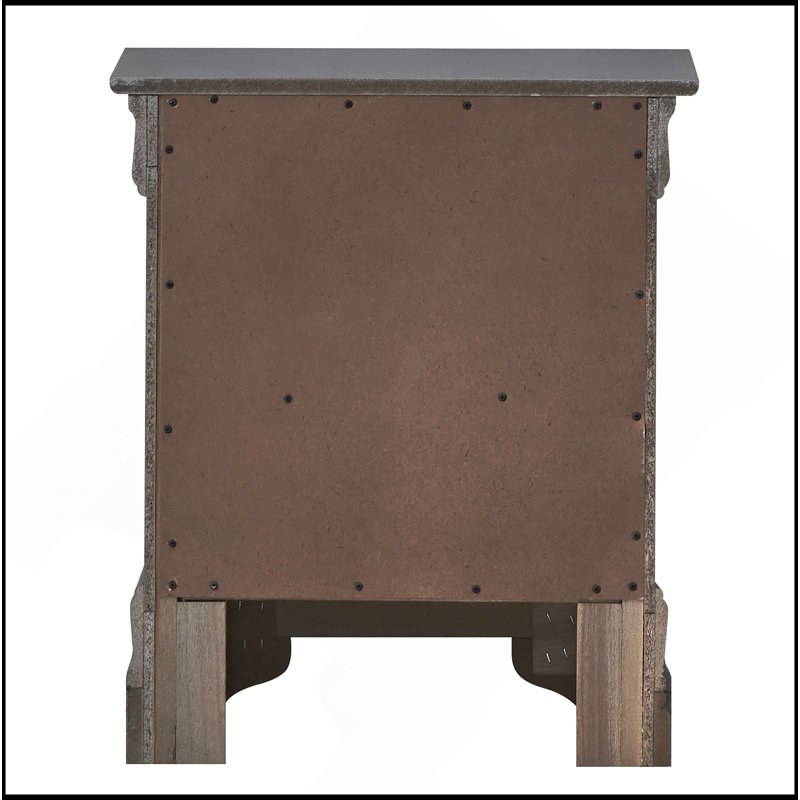 Sleek Nightstand, Black