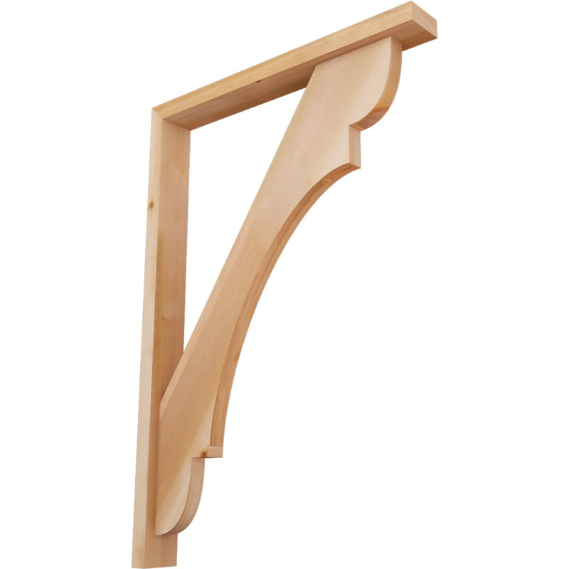 Support de bloc olympique avec entretoise décalée, 40 x 28, Cèdre rouge occidental de l 3 1/2 po (lisse)