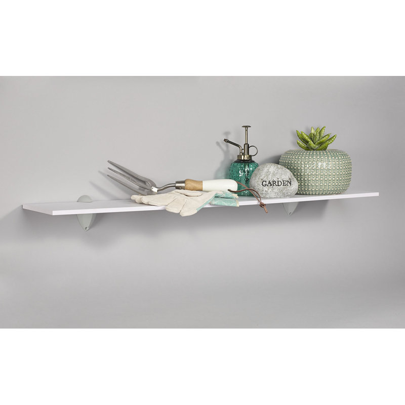 Bracket Shelf, Silver, 3.38" H x 36.00" W x 7.06" D