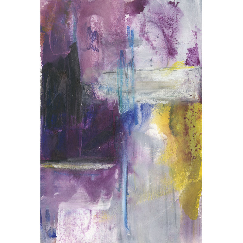 "Nouveau départ II" par Joyce Combs - peinture sur toile tendue, H 30 po x l 20 po x P 1,25 po