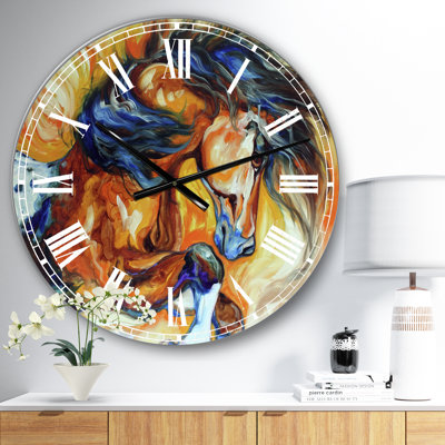 Dance Of The Wild One - Oversized Cottage Wall Clock