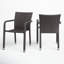 Fauteuil de table à manger empilable pour le patio Bronstein-1829536059