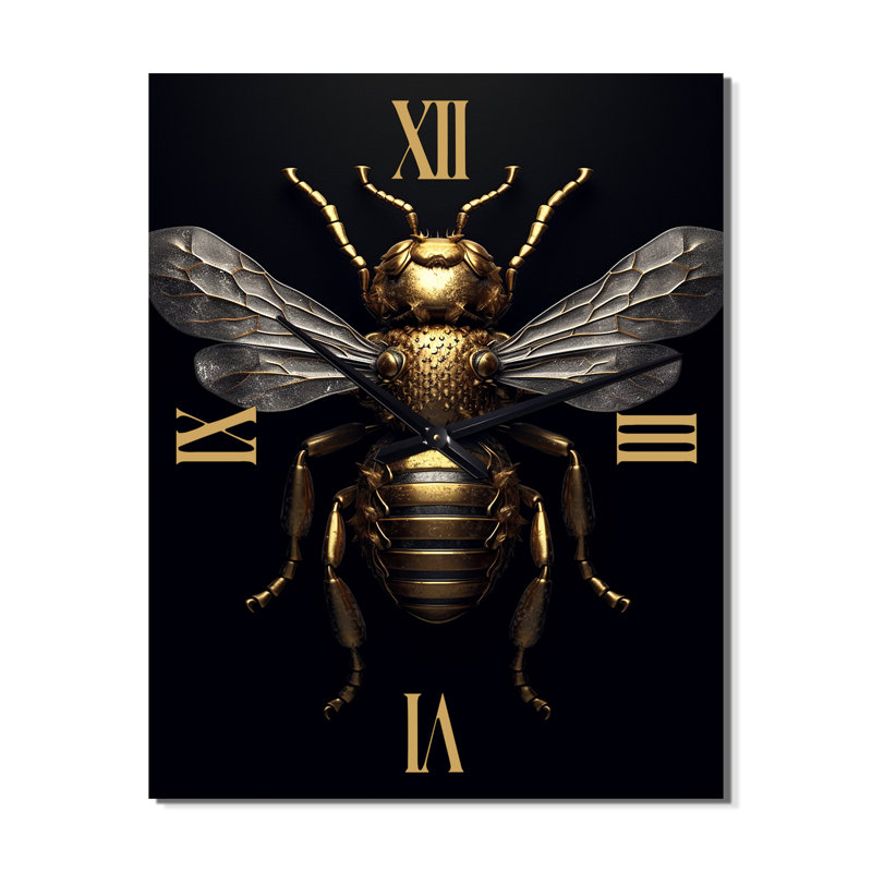 Mécanique Bumble Bee I - animaux très grandes horloges murales, Grand
