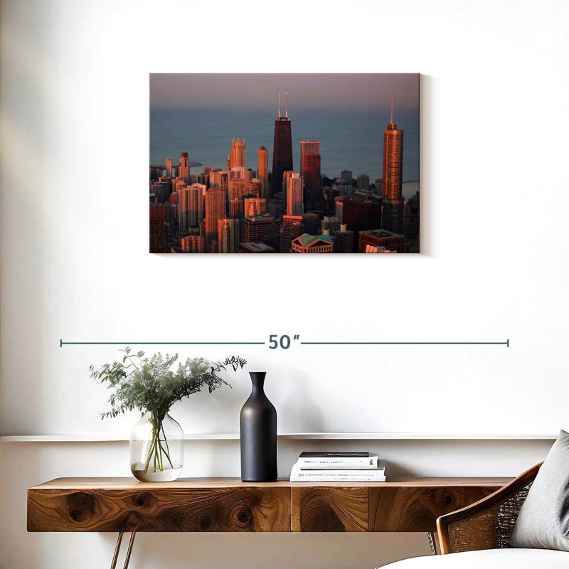 Sirci Chicago Sunset Glow, H 20 po x l 30 po