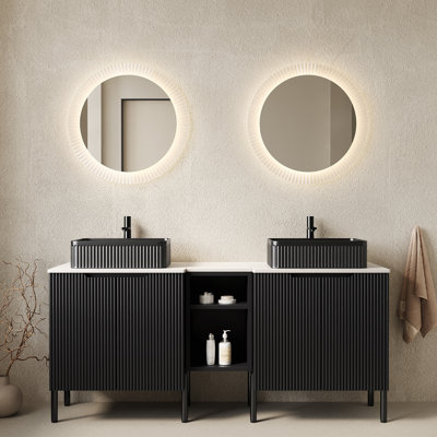 Meuble-lavabo de salle de bain avec lavabo
