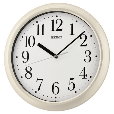 QXA787WLH Wall Clock, Pearlized White