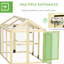 Grand poulailler, parc en bois pour 1 à 3 poulets, ferme extérieure, combinable, avec perchoirs et portes, peinture de revêtement résistante aux intempéries