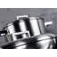Poêle à sauter 2 poignées en acier inoxydable-25796294