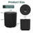 2-in-1 Black Patio Umbrella Base & Side Table - Heavy-Duty Fillable Stand for 1.5" Poles-1478698824-1488042796