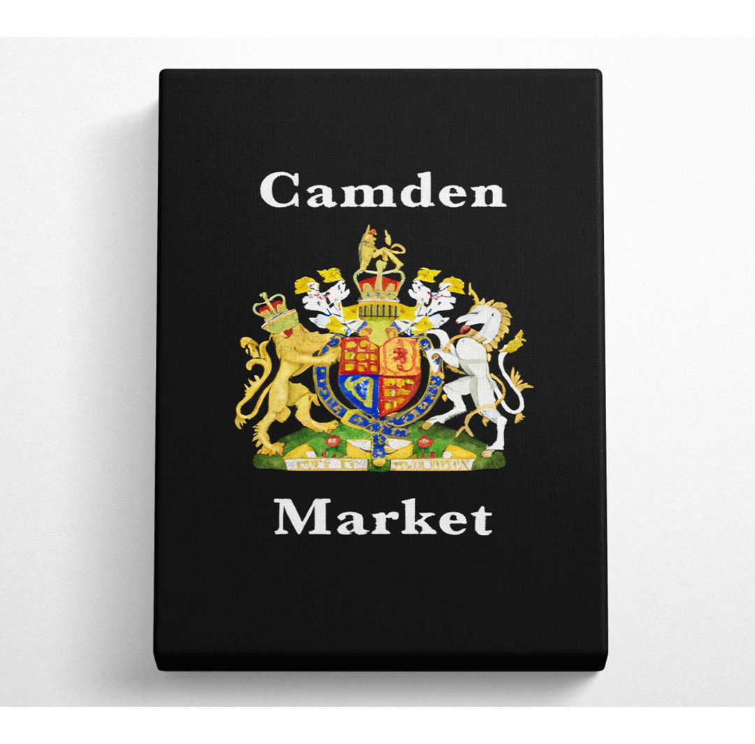 Camden Market Emblem Schilder - Kunstdrucke auf Leinwand