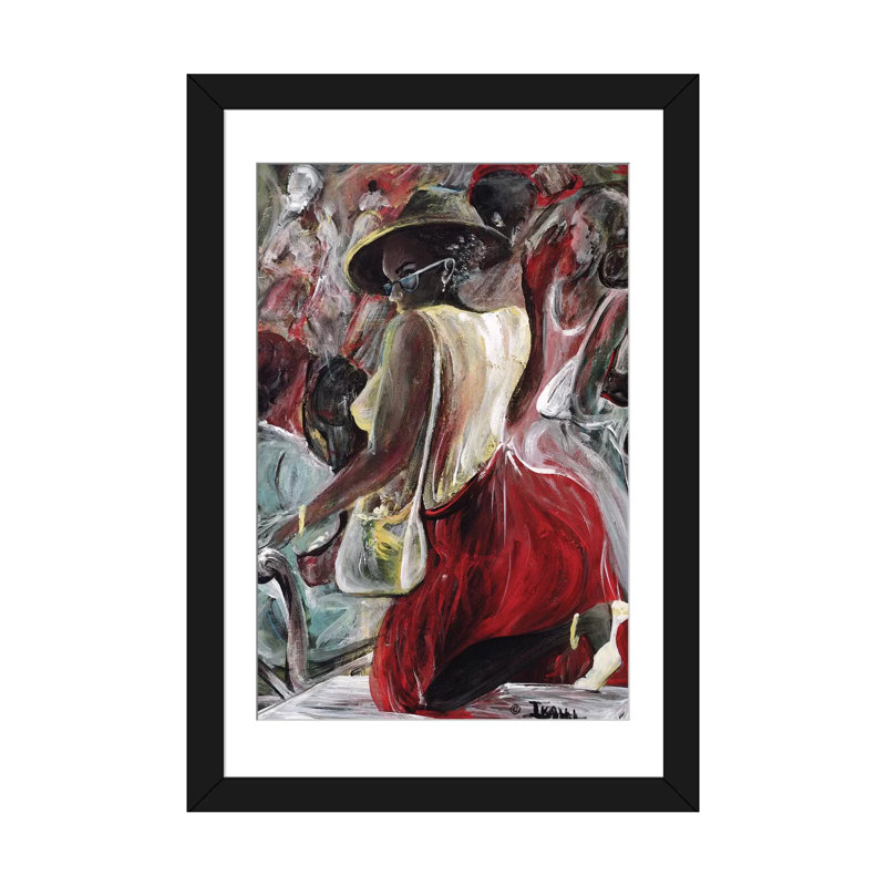 «Profilage», reproduction sur toile, H 32 po x l 24 po x P 1 po, Papier d'art encadré noir, Blanc