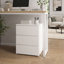 (Ensemble de 2) Commode 3 tiroirs, petite commode pour garde-robe, table de chevet en bois pour la chambre à coucher, commode de table d'appoint pour le bureau d'entrée, chaque boîte contient deux tables d'appoint-782106035