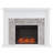 Hebbington Tiled Marble Electric Fireplace