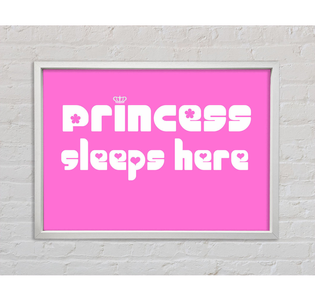 Princess Sleeps 2 - Einzelner Bilderrahmen Kunstdrucke auf Leinwand