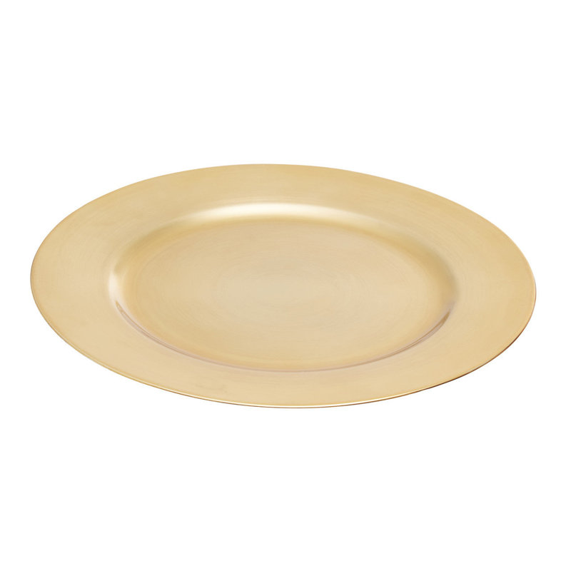 Bonifacio Solid Colour Charger, Gold