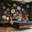 Papier peint floral foncé Wildflower-1961858792-1961858795