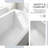 60" Acrylic Soaking Bathtub with Skirt, 13.8" Deep Soak, 131-Gallon Capacity, Anti-Slip Base, Ergonomic Backrest, Chrome Hand-Twist Drain
