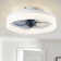 15.75" Low Profile Modern Style LED Ceiling Fan Light, APP+Remote Control, 6-Speed Fan, All Seasons
