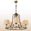 Lustre en métal avec base en verre-1003825835