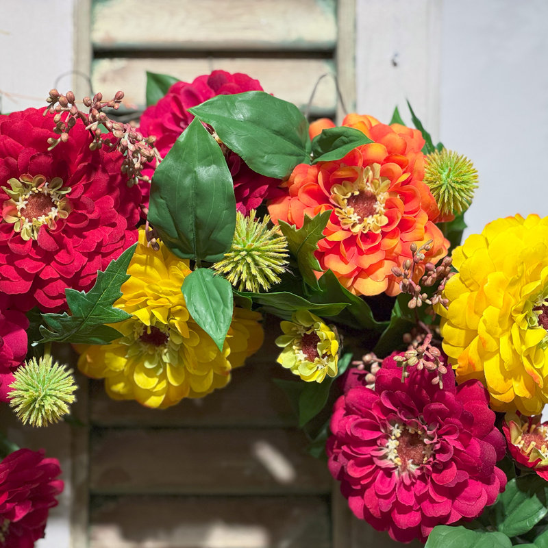 Couronne de jardin Zinnia - 20 po