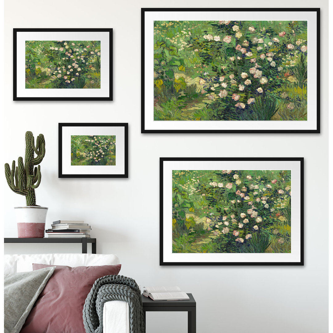 Gerahmter Kunstdruck Roses von Vincent Van Gogh