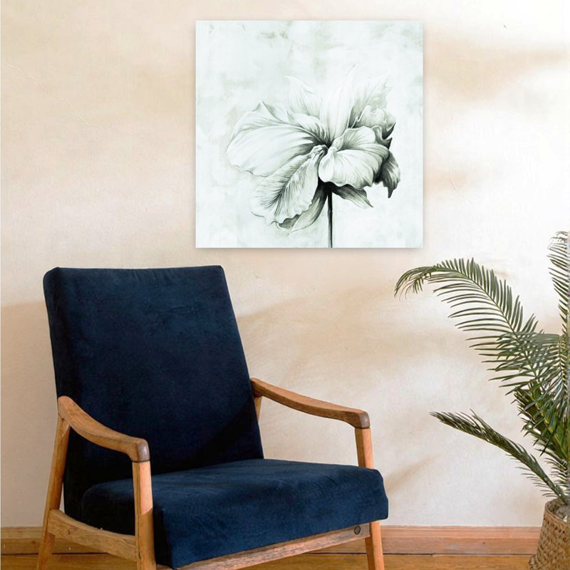 Art floral contemporain, H 24 po x l 24 po