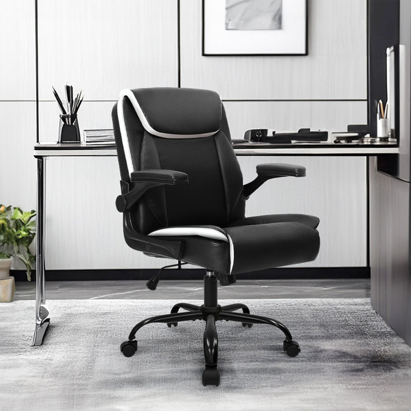 Chaise de bureau Nakysha, Noir