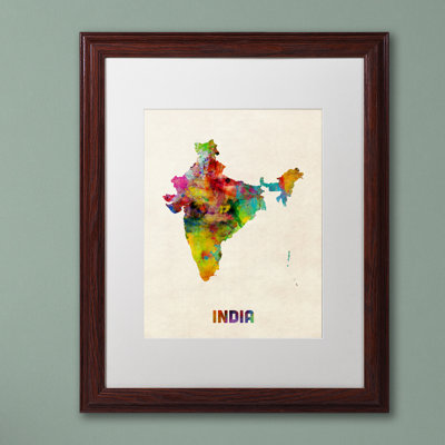 " India Map " by Michael Tompsett