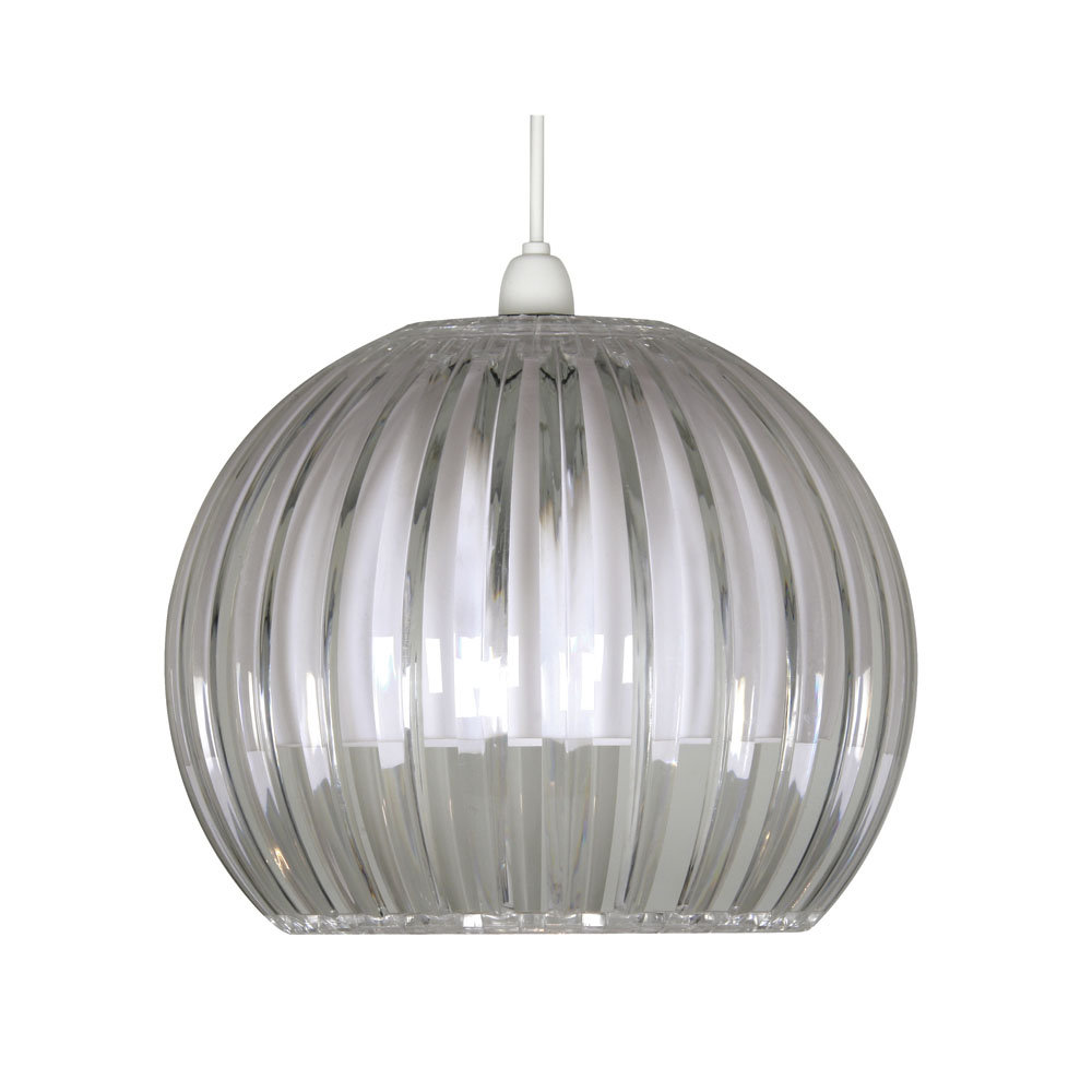 Shawmut 25cm H Plastic Round Pendant Shade ( Screw On )