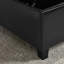 Grand repose-pieds carré en similicuir avec rangement | Table basse pour le salon et la chambre à coucher-97389459