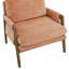 Fauteuil Mid-Century moderne en velours, orange-200912010