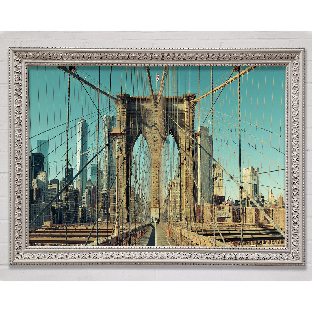 Amazing NYC Bridge - Einzelne Bilderrahmen Kunstdrucke