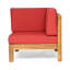 Ensemble de causeuse d'extérieur en bois d'acacia rouge 2 pièces Oana-129685473-129685474