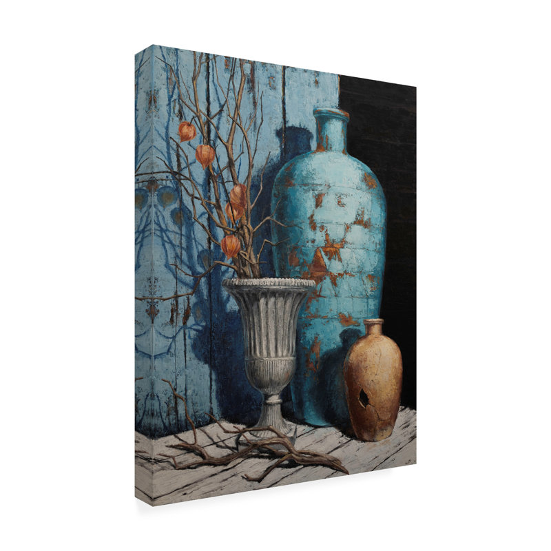 Œuvre bolognaise, Ekaterina Andersson, Stileben, turquoise, olia, H 19 po x l 14 po