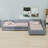 Upholstered Double Daybed With Trundle And Drawer-348747846
