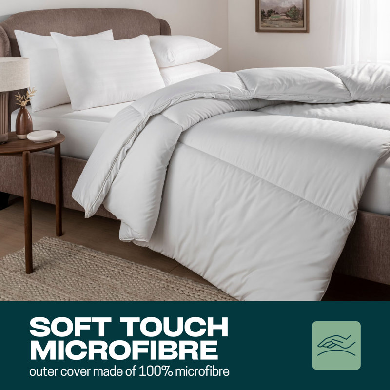 Night Comfort Climate Control All Season Microfibre 10.5 Tog Duvet, Super King