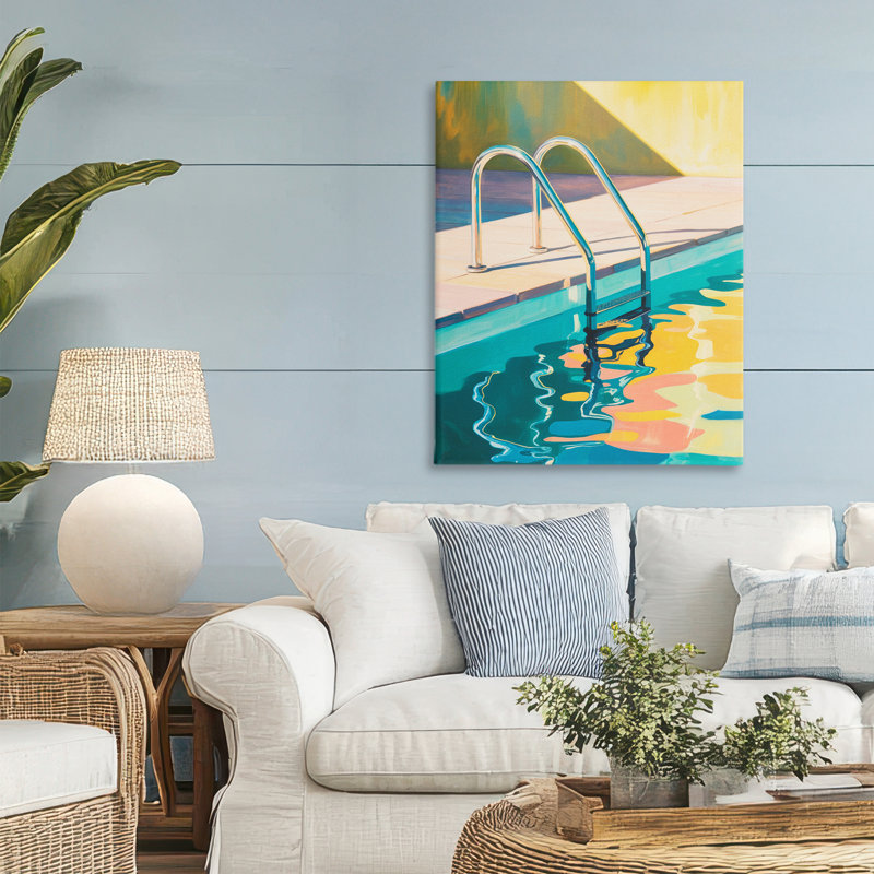 «Pool Ladder At Sunset», conception par Andreas Magnusson, H 30 po x l 24 po