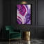 Abstrait art fluide sur toile mauve 70-503038103