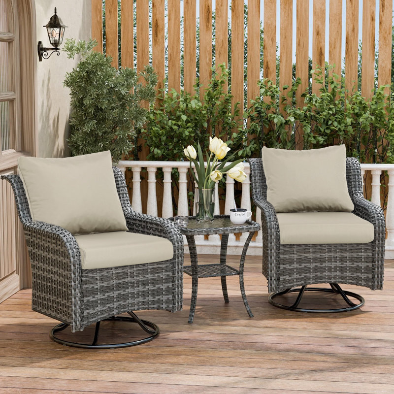 Outdoor Seat/Back Cushion, Khaki, 24" W x 24" D, 2