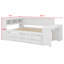 Lit de jour avec tablettes de rangement, tiroirs, lit gigogne, station de charge, lumière DEL, bureau et armoire-890850707