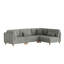 Canapé modulaire rembourré en velours côtelé l 120,6 po Seemab-369937037
