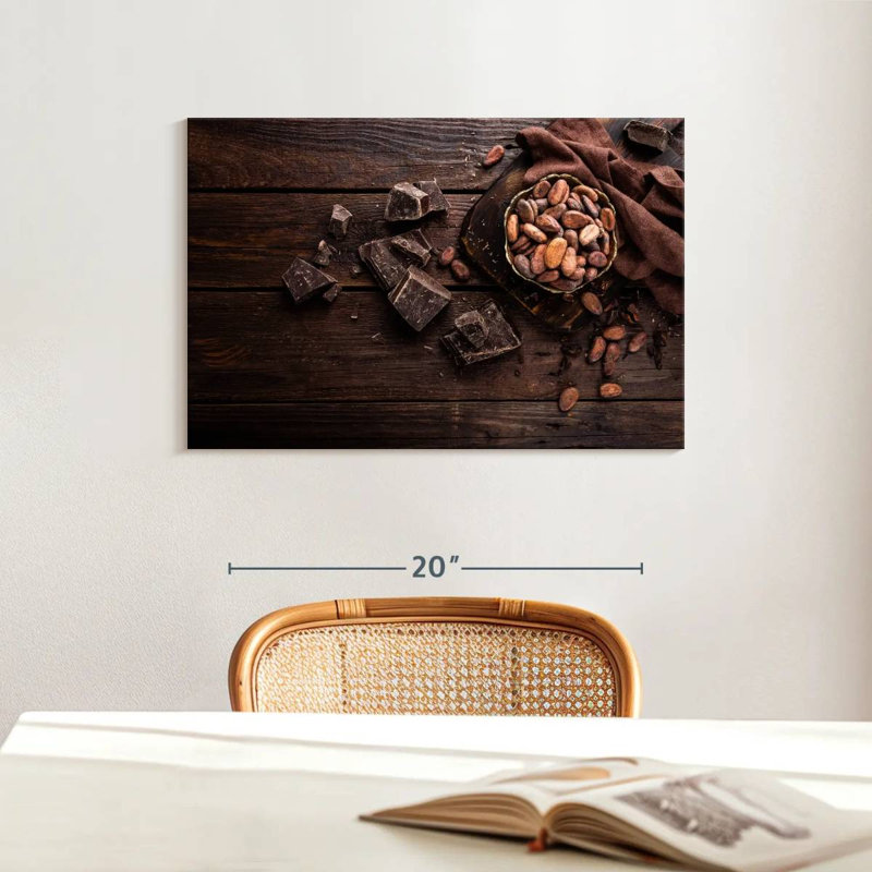 Yarlin Chocolate And Cocoa Beans, 16" H x 24" W
