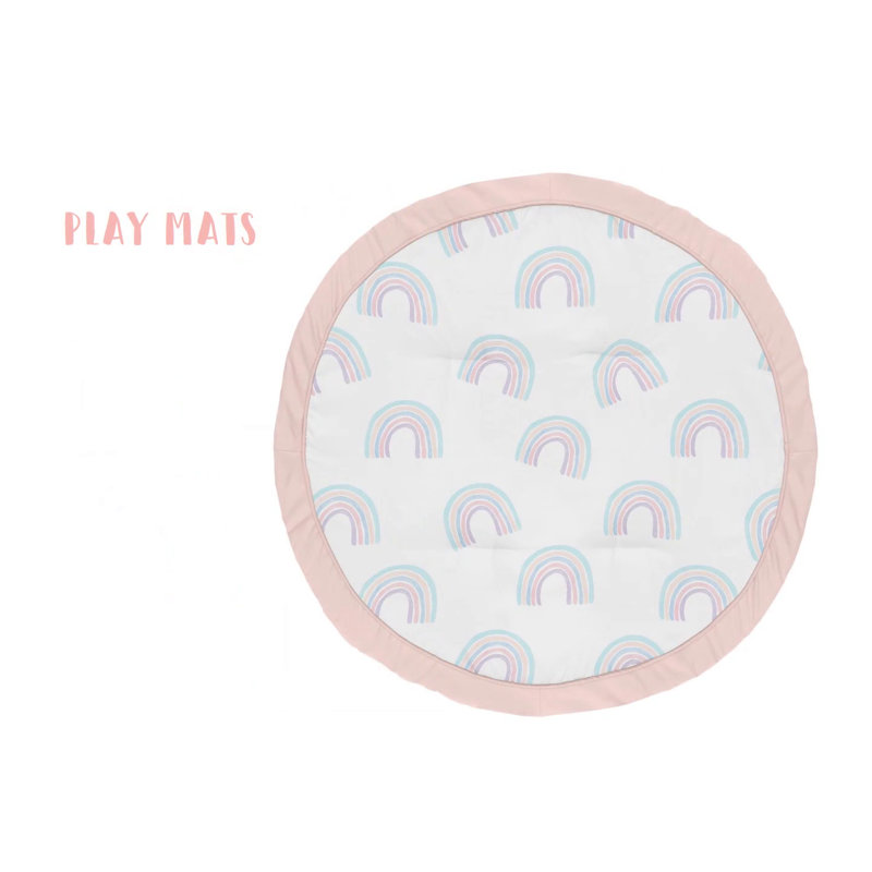 Pastel Rainbow Fabric Memo Board with Button Detail
