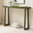 Claude Rectangular Console Table with Shelf – Sleek and Modern Entryway, Hallway, or Sofa Table with Trapezoidal Legs-1619113746