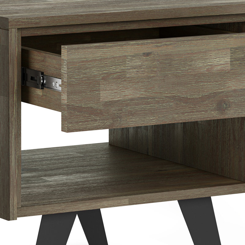 Modern - Table de bout - Gris vieilli, Gris / brun 