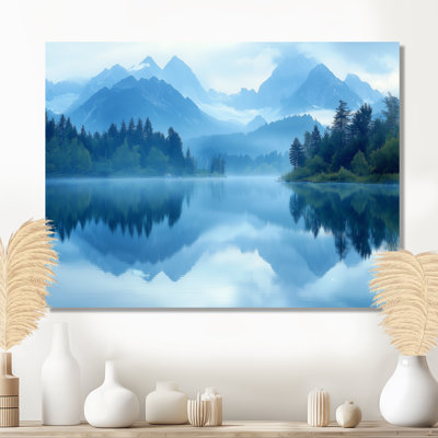 Gesko Mountain Lake Silent Reflections III - montagnes, art mural