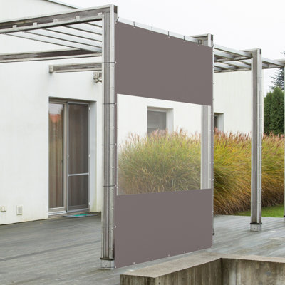 Domi Louvered Polyethylene Plastic Side Wall