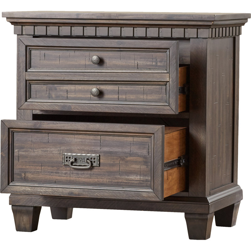 Kristel 29'' W Solid Wood Nightstand