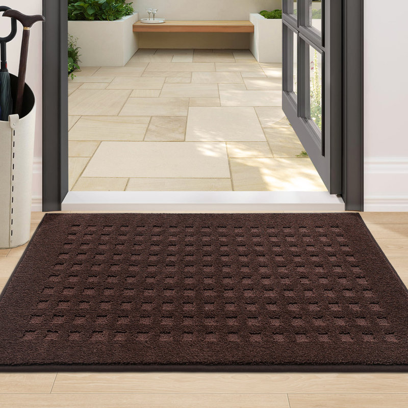 Paillasson Waffle, Marron foncé, L 24 po x L 36 po